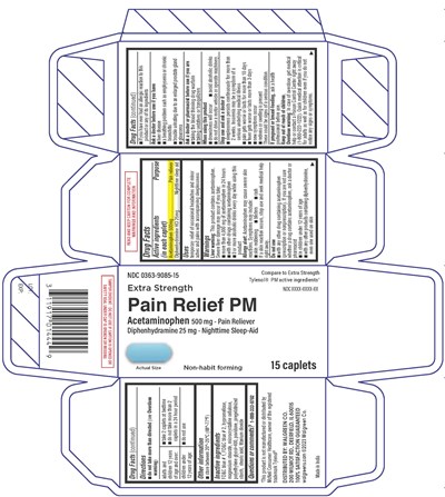 Walgreens APAP PM  Caplets 15ct CTN.jpg ES APAP PM Carton - Walgreens APAP PM  Caplets 15ct CTN